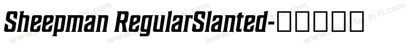 Sheepman RegularSlanted字体转换